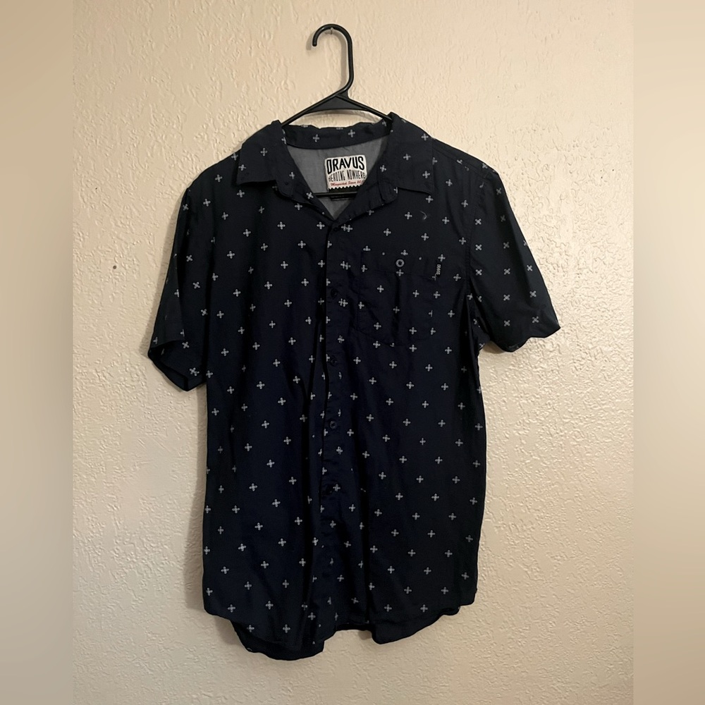Blue Short Sleeve Button Down